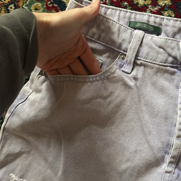 Wild Fable Highest Rise Lilac Distressed Denim Shorts EUC - Picture 5 of 12